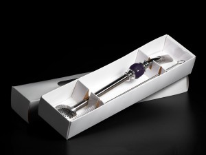 Бомбижья (бомбилья) для мате #37, 19.5 см., (бомбилья с камнем + ершик) купить в Минске, Бомбижьи (бомбильи)