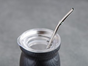 Матешница (калабас, калебас) #449, "Графит" металлический с крышкой 250 мл. купить в Минске, Матешницы (калабасы, калебасы)