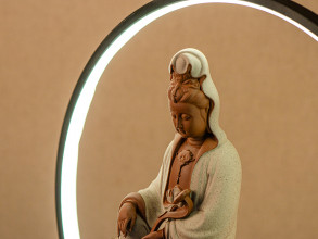 Богиня Гуань Инь (подставка #499 с подсветкой) + аромаконусы. купить в Минске, Фигурки на чабань