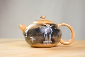 Чайник #2101, 190 мл., фарфор дровяного обжига, Чайники